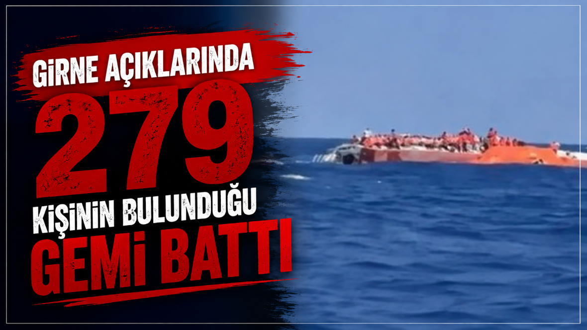 Girne açıklarında katamaran tipi yolcu gemisi battı