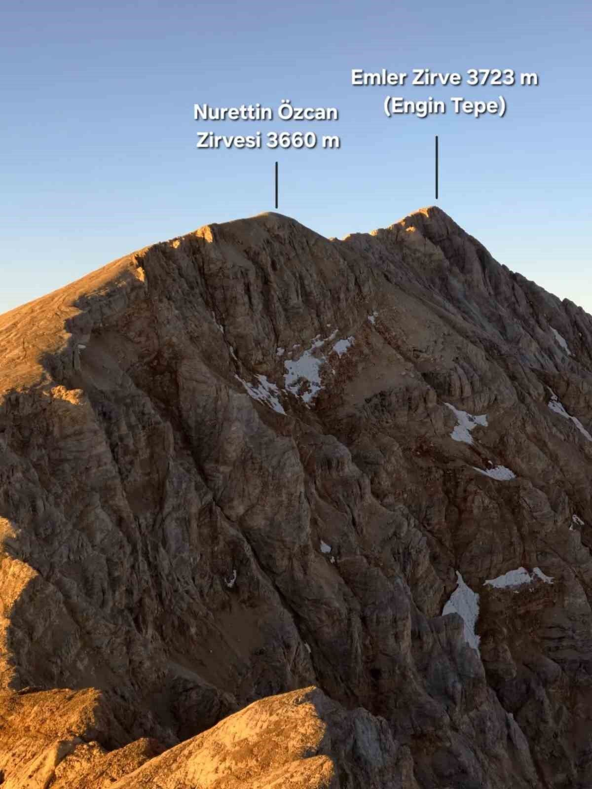 Aladağlar'daki isimsiz iki zirveye yeni isim