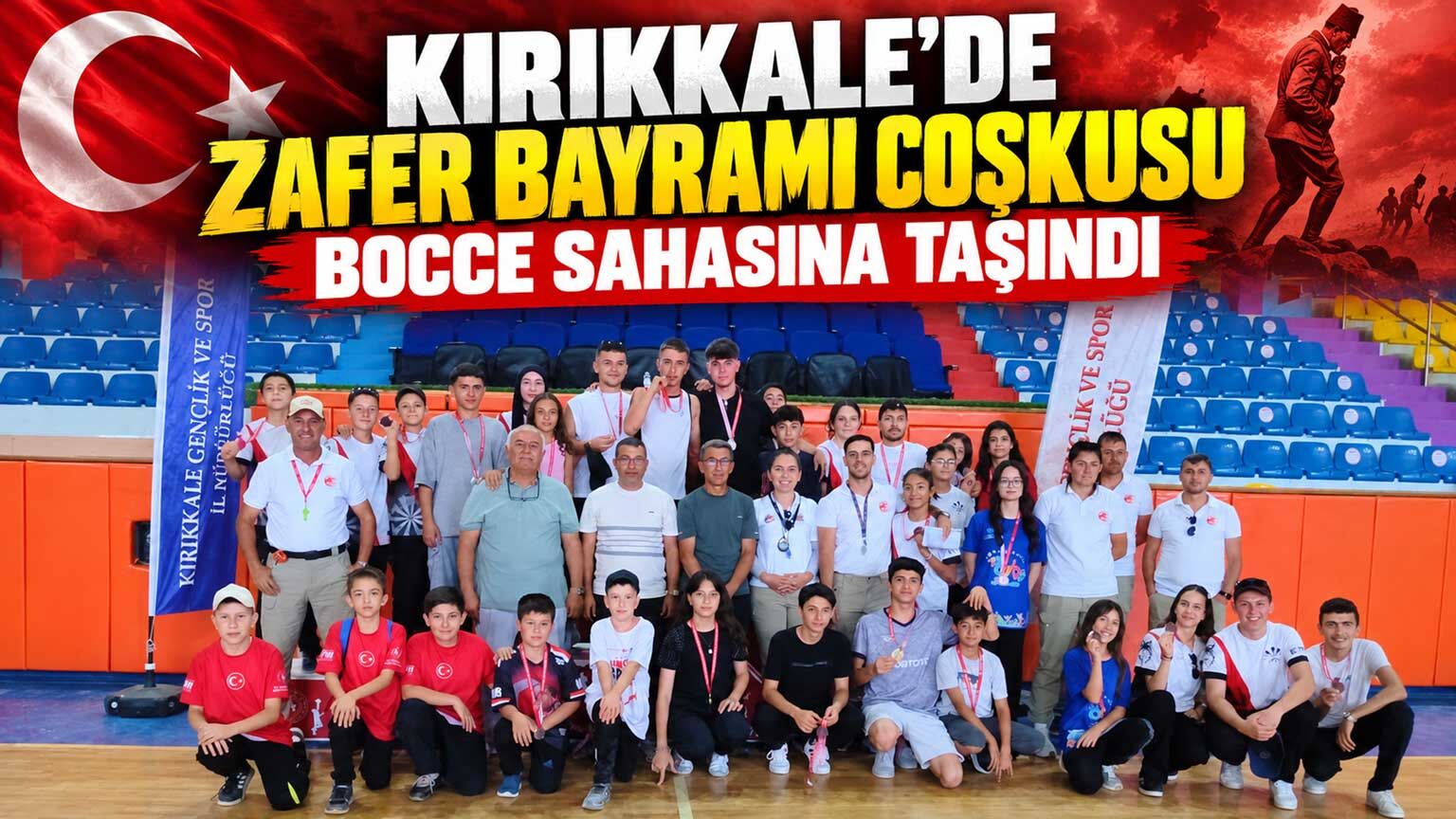 Kırıkkale’de Zafer Bayramı coşkusu bocce sahasına taşındı