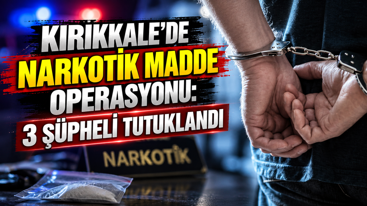 Kırıkkale’de narkotik madde operasyonu: 3 şüpheli tutuklandı
