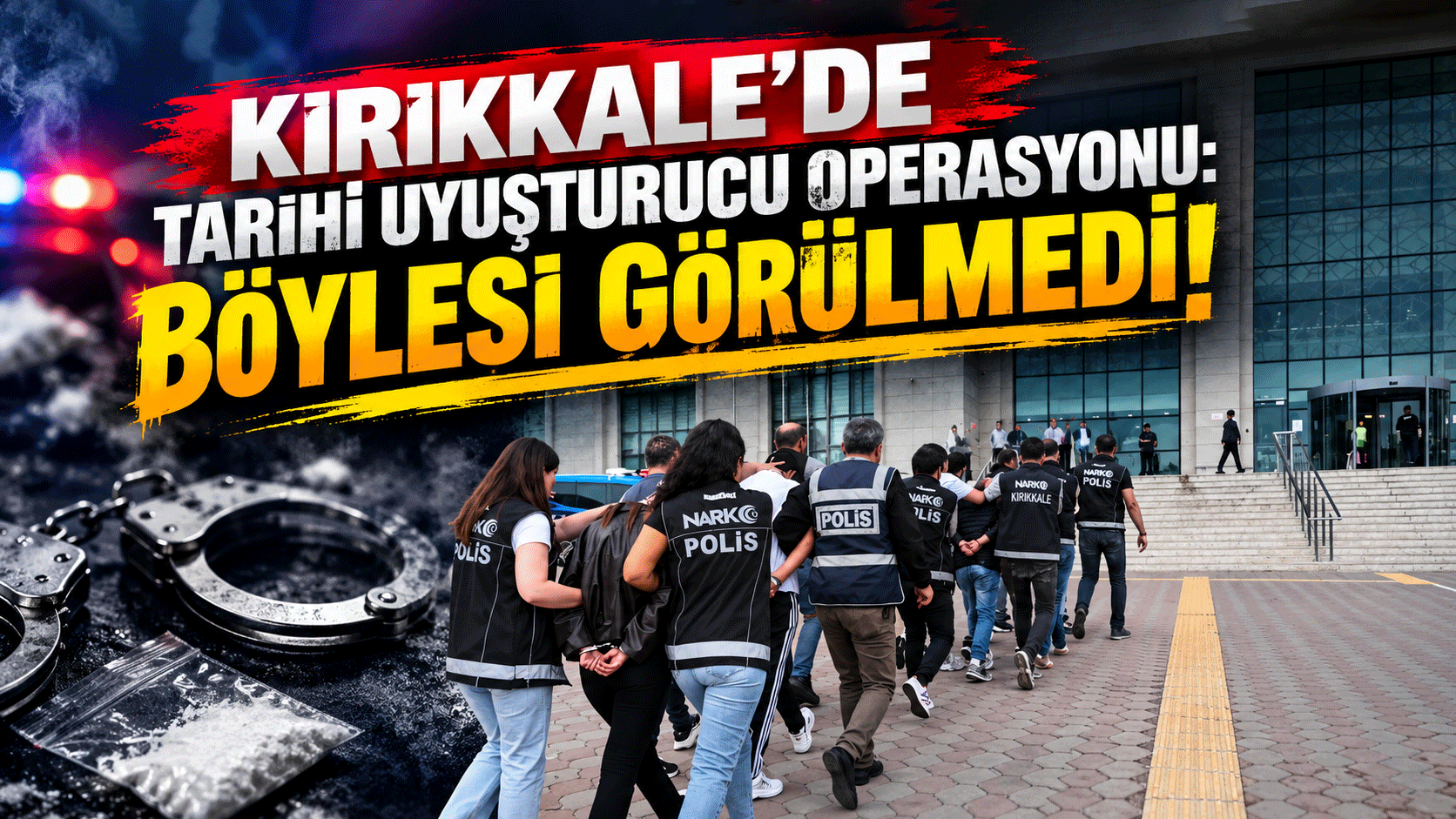 Kırıkkale’de tarihi narkotik madde operasyonu: Böylesi görülmedi!
