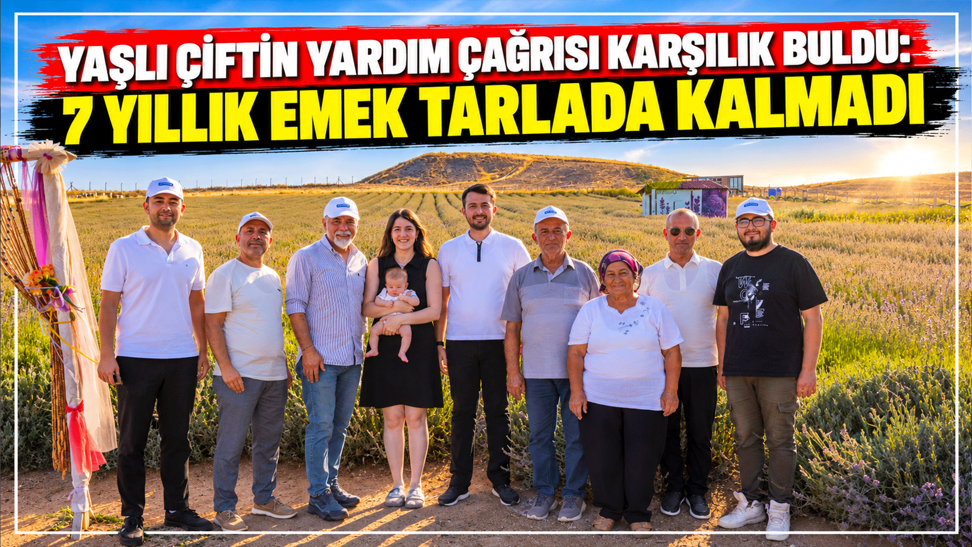 Yaşlı çiftin yardım çağrısı karşılık buldu: 7 yıllık emek tarlada kalmadı
