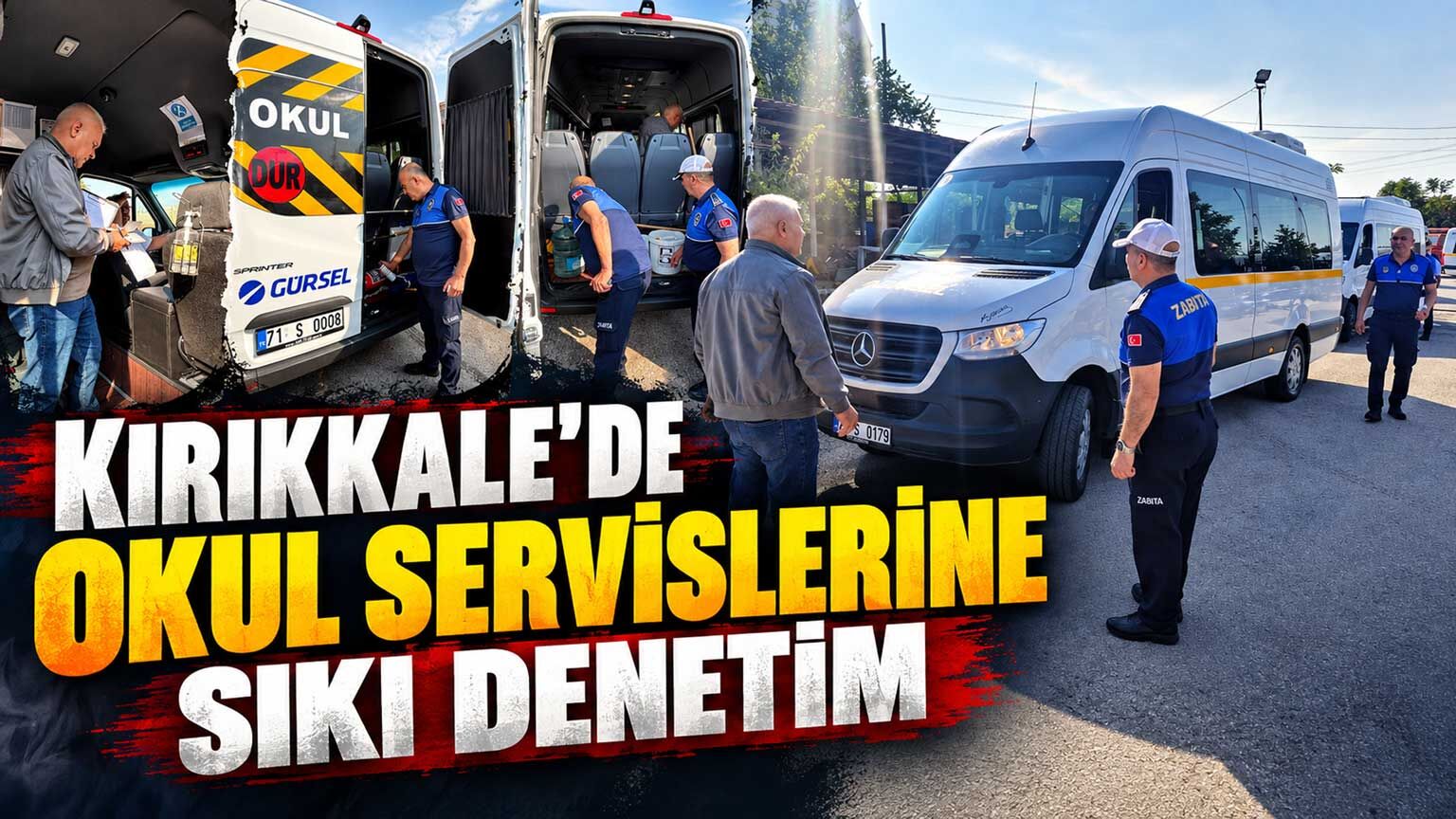 Kırıkkale’de okul servislerine sıkı denetim