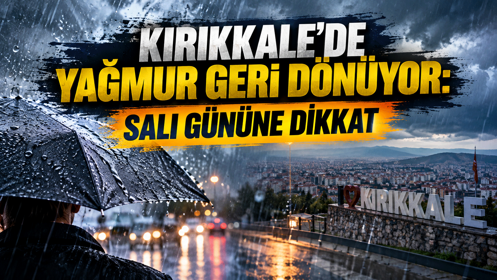 Kırıkkale’de yağmur geri dönüyor: Salı gününe dikkat