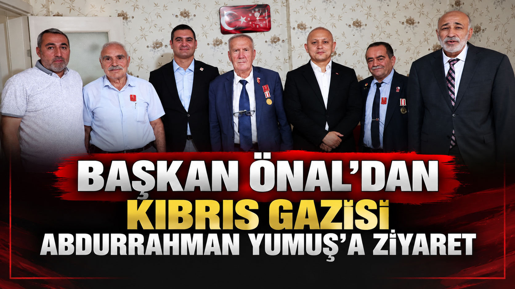 Başkan Önal’dan Kıbrıs Gazisi Abdurrahman Yumuş’a ziyaret