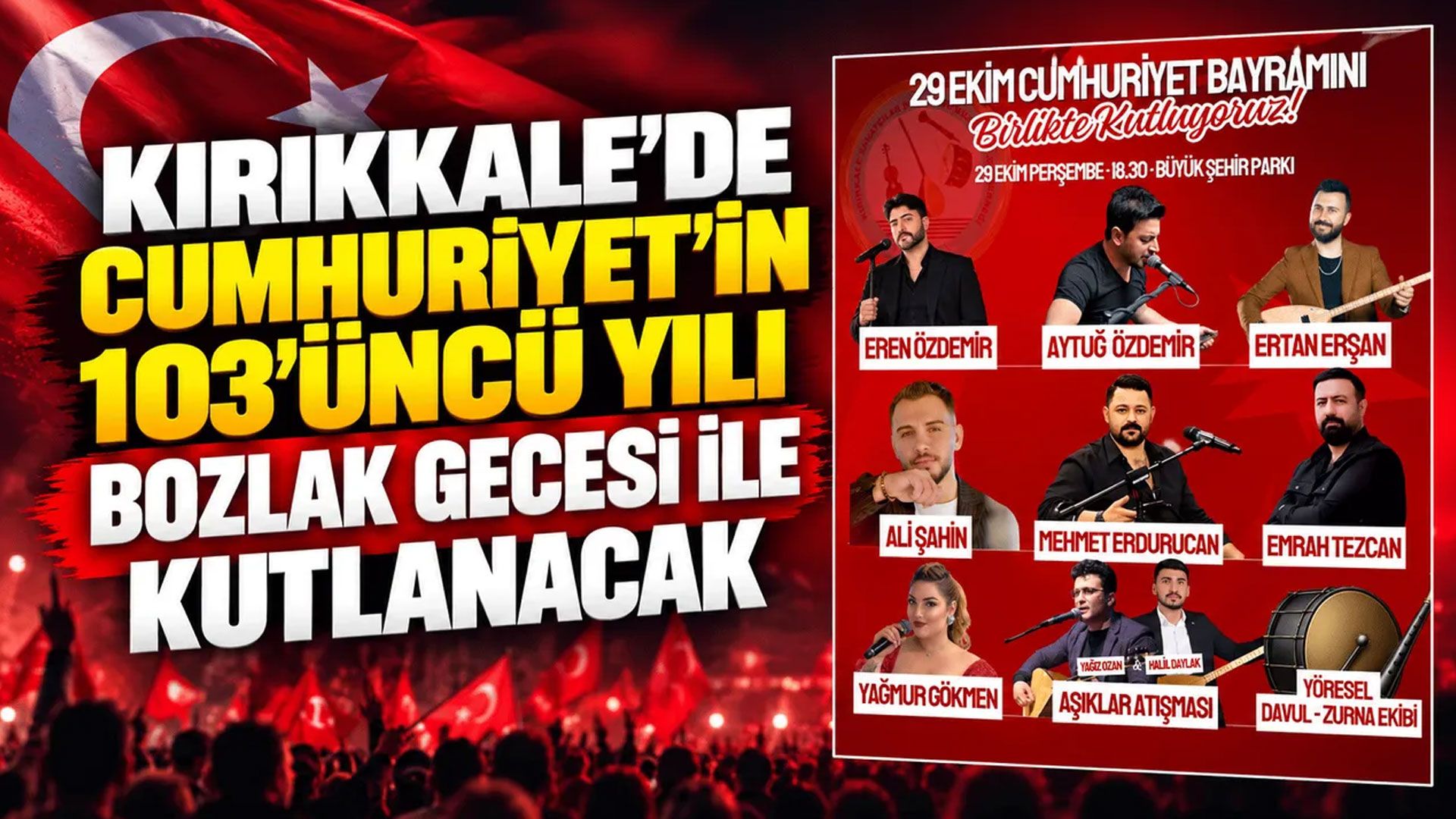 Kırıkkale’de Bozlak Gecesi düzenlenecek