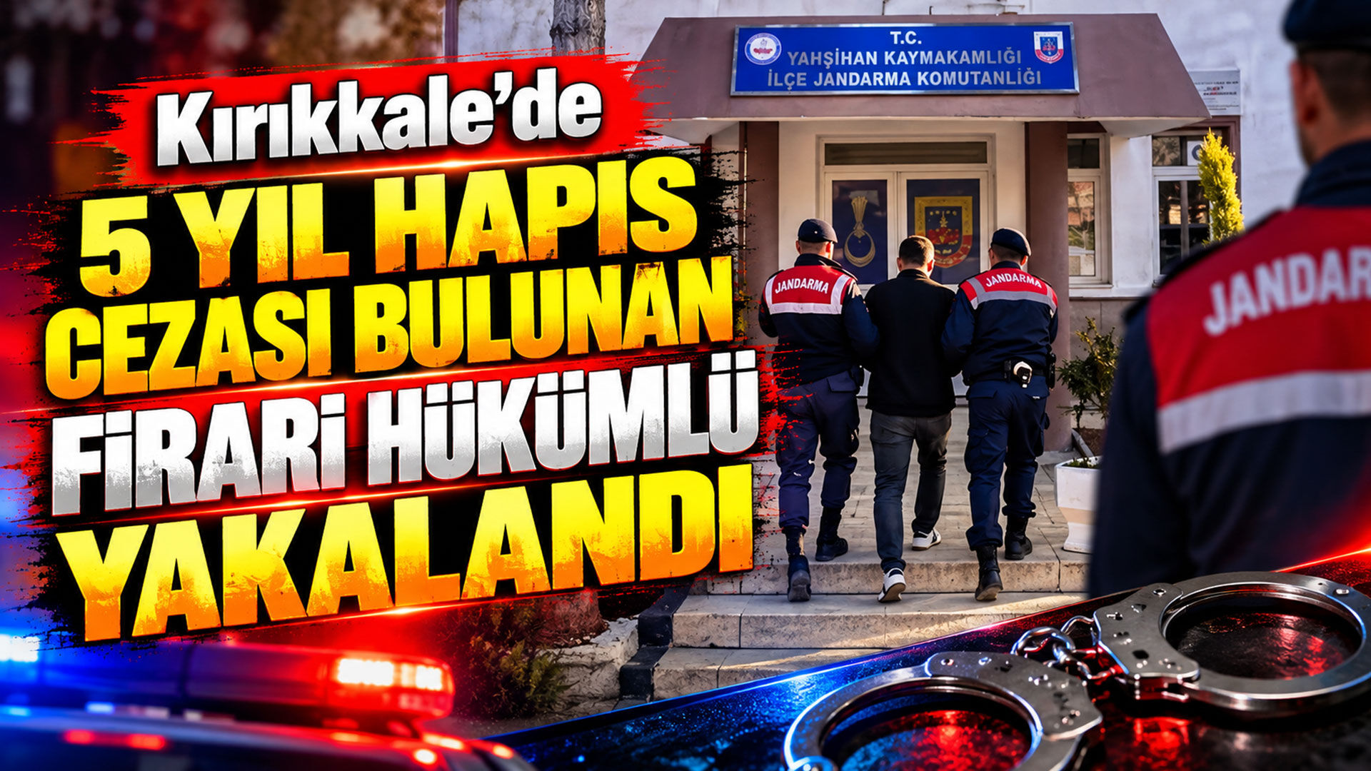 Kırıkkale’de 5 yıl hapis cezası bulunan firari hükümlü yakalandı