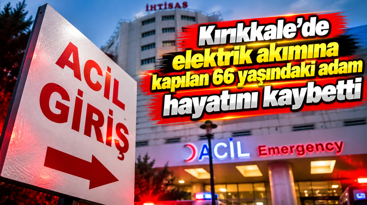 Kırıkkale'de elektrik akımına kapılan 66 yaşındaki adam hayatını kaybetti