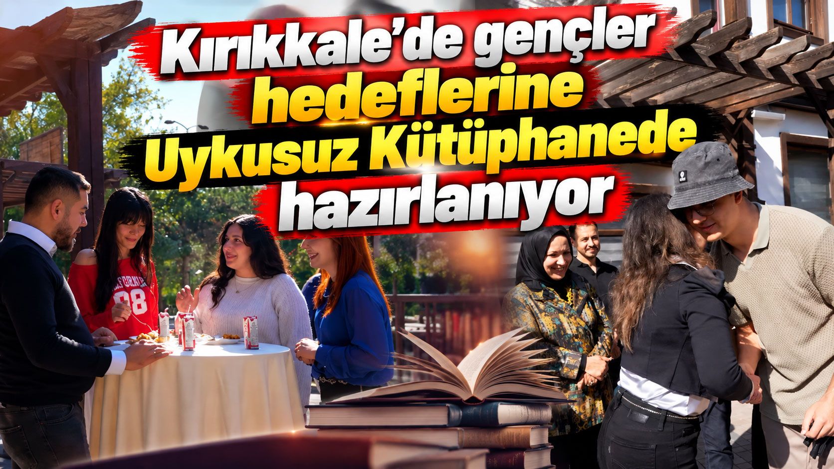 Kırıkkale’de gençler hedeflerine Uykusuz Kütüphanede hazırlanıyor