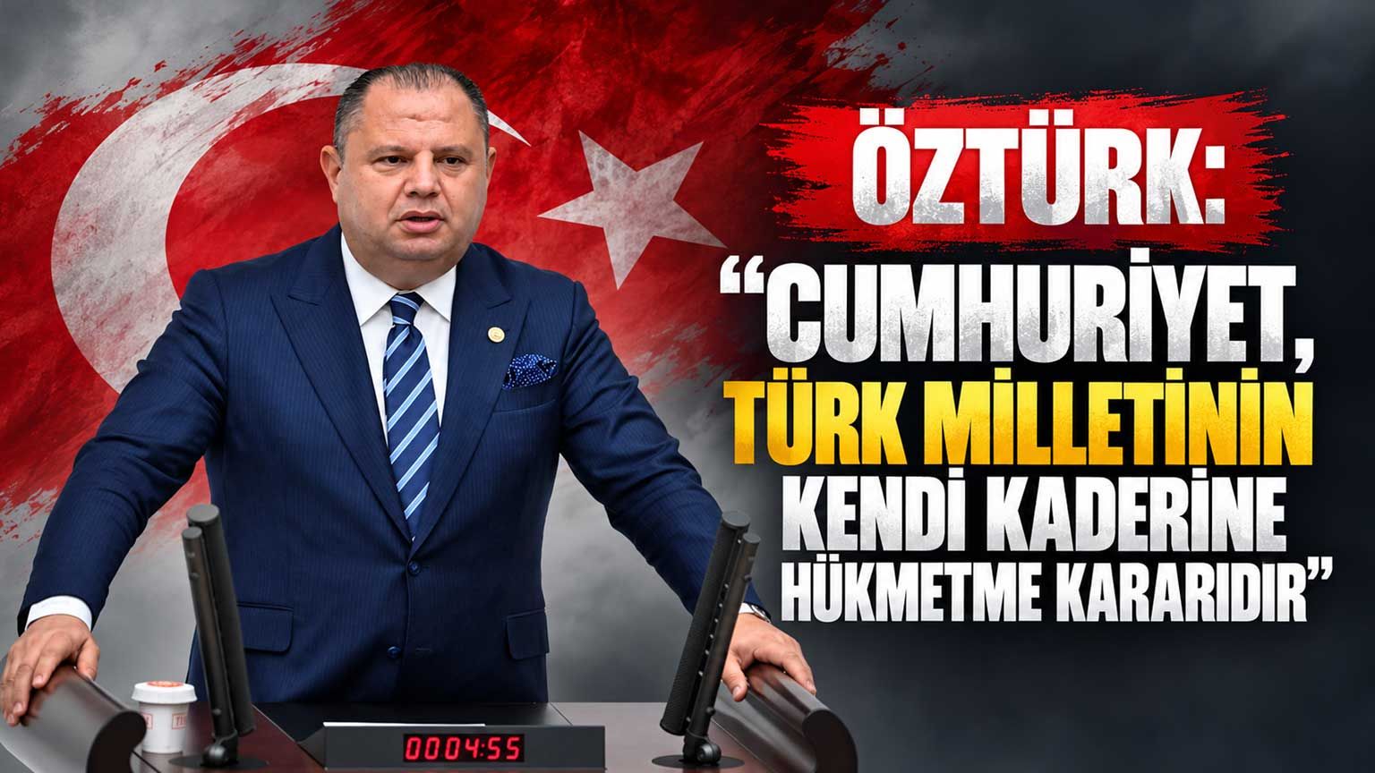 Öztürk: “Cumhuriyet, Türk milletinin kendi kaderine hükmetme kararıdır”