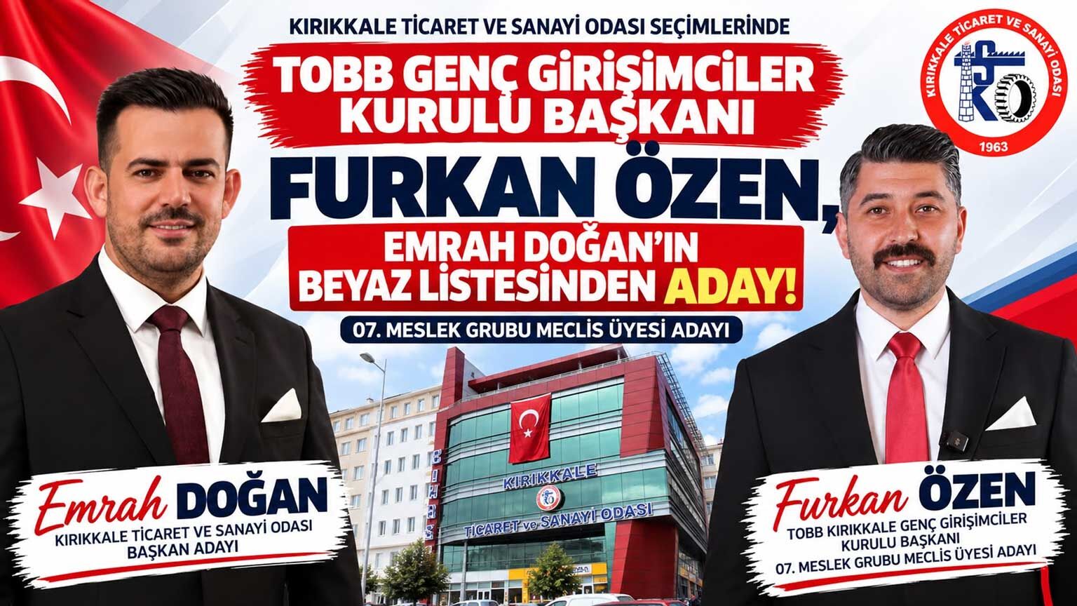 TOBB Genç Girişimciler Kurulu Başkanı Furkan Özen, Emrah Doğan’ın ‘Beyaz’ listesinden aday!