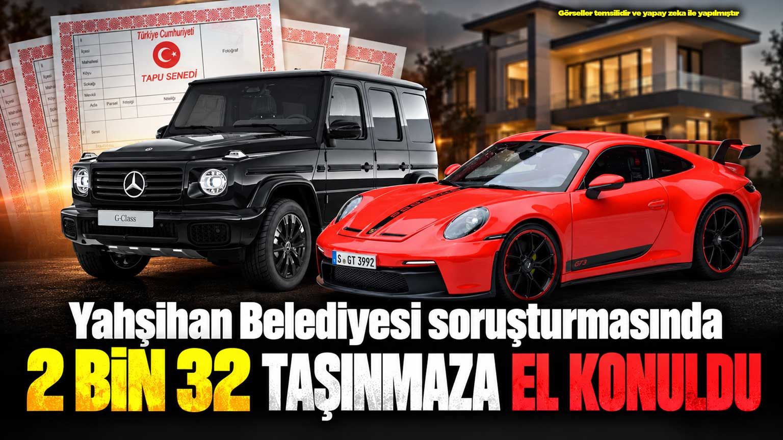 Yahşihan Belediyesi soruşturmasında 2 bin 32 taşınmaza el konuldu